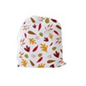 Leaves Fall Autum Colors Season Drawstring Pouch (Large) View2