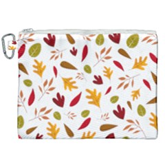 Leaves Fall Autum Colors Season Canvas Cosmetic Bag (xxl) by Amaryn4rt