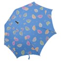 Seashell Clam Pattern Art Design Hook Handle Umbrellas (Small) View2