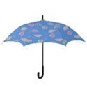 Seashell Clam Pattern Art Design Hook Handle Umbrellas (Small) View3