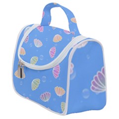 Seashell Clam Pattern Art Design Satchel Handbag by Amaryn4rt