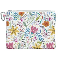 Flowers Nature Wallpaper Background Canvas Cosmetic Bag (xxl) by Amaryn4rt