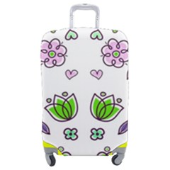 Floral Art Design Pattern Drawing Luggage Cover (medium) by Amaryn4rt