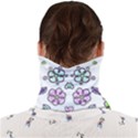 Floral Art Design Pattern Drawing Face Covering Bandana (Adult) View2