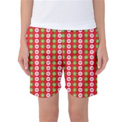 Festive Pattern Christmas Holiday Women s Basketball Shorts by Amaryn4rt