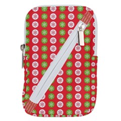 Festive Pattern Christmas Holiday Belt Pouch Bag (large) by Amaryn4rt