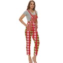 Festive Pattern Christmas Holiday Women s Pinafore Overalls Jumpsuit View3