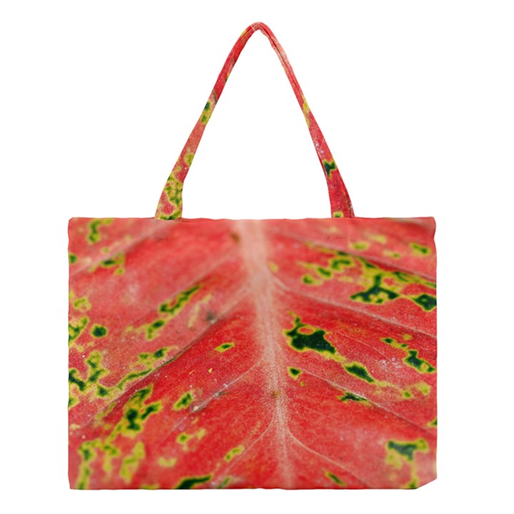 Aglonema Leaf Plant Pattern Flora Medium Tote Bag