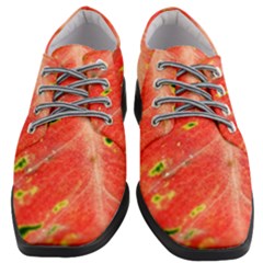 Aglonema Leaf Plant Pattern Flora Women Heeled Oxford Shoes by Amaryn4rt