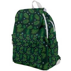 Leaves Snowflake Pattern Holiday Top Flap Backpack by Amaryn4rt