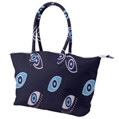 Eyes Evil Eye Blue Pattern Canvas Shoulder Bag