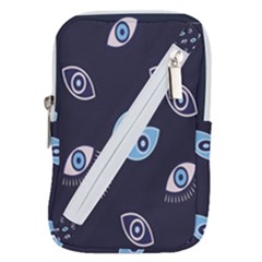 Eyes Evil Eye Blue Pattern Belt Pouch Bag (large) by artworkshop