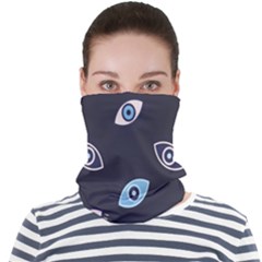 Eyes Evil Eye Blue Pattern Face Seamless Bandana (Adult)