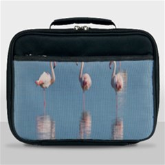 Flamingo Birds Plumage Sea Water Lunch Bag by artworkshop