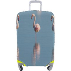 Flamingo Birds Plumage Sea Water Luggage Cover (large) by artworkshop