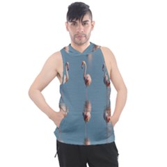 Flamingo Birds Plumage Sea Water Men s Sleeveless Hoodie by artworkshop