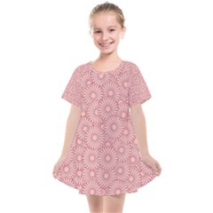 Flora Flowers Pattern Kids  Smock Dress by artworkshop