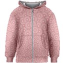 Flora Flowers Pattern Design Pink Spring Nature Kids  Zipper Hoodie Without Drawstring View1