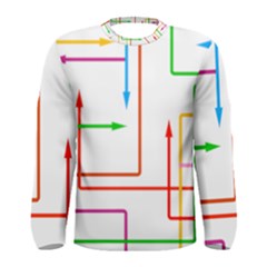 Arrows Direction Productionplanning Men s Long Sleeve Tee