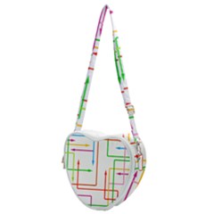 Arrows Direction Productionplanning Heart Shoulder Bag by Wegoenart