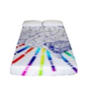 Brain Icon Star Biology Abstract Fitted Sheet (Full/ Double Size) View1