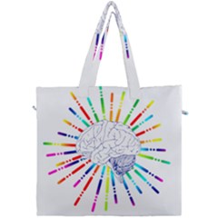 Brain Icon Star Biology Abstract Canvas Travel Bag by Wegoenart