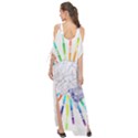 Brain Icon Star Biology Abstract Maxi Chiffon Cover Up Dress View2