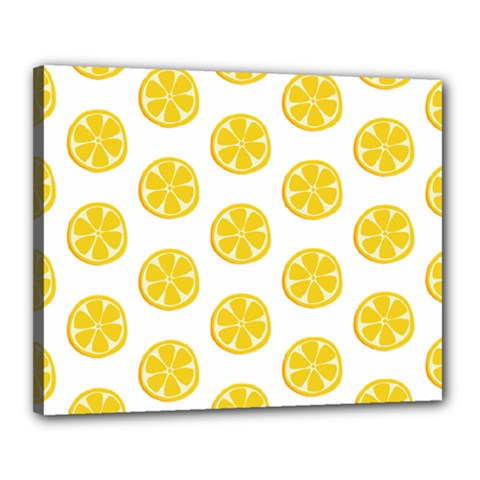 Fruit Food Juicy Organic Yellow Canvas 20  X 16  (stretched) by Wegoenart