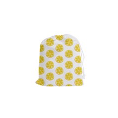 Fruit Food Juicy Organic Yellow Drawstring Pouch (xs) by Wegoenart