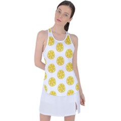 Fruit Food Juicy Organic Yellow Racer Back Mesh Tank Top by Wegoenart