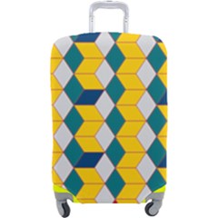 Vectors Blocks Label Illusion Luggage Cover (large) by Wegoenart