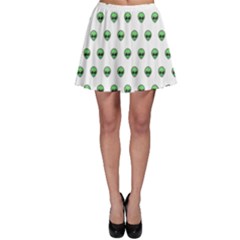 Aliens Ufo Fantasy Pattern Skater Skirt by Wegoenart