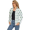 Aliens Ufo Fantasy Pattern Women s Puffer Bubble Jacket Coat View2