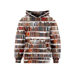 Books Shelves Bookshelves Bookcase 634 Kids  Pullover Hoodie by Wegoenart