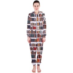 Books Shelves Bookshelves Bookcase 634 Hooded Jumpsuit (ladies) by Wegoenart