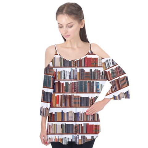 Books Shelves Bookshelves Bookcase 634 Flutter Tees by Wegoenart