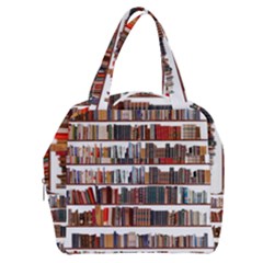 Books Shelves Bookshelves Bookcase 634 Boxy Hand Bag by Wegoenart