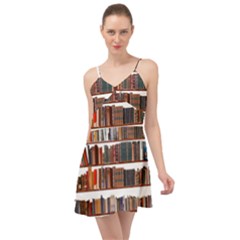 Books Shelves Bookshelves Bookcase 634 Summer Time Chiffon Dress by Wegoenart