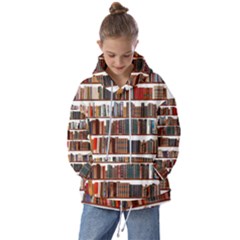 Books Shelves Bookshelves Bookcase 634 Kids  Oversized Hoodie by Wegoenart