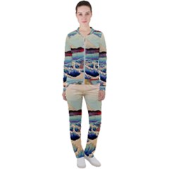 Wave Japanese Mount Fuji Casual Jacket and Pants Set