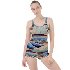 Wave Japanese Mount Fuji Boyleg Tankini Set 