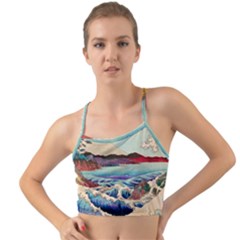 Wave Japanese Mount Fuji Mini Tank Bikini Top