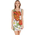 Strawberries Berry Strawberry Leaves Bodycon Dress View1