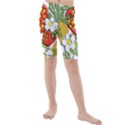 Strawberries Berry Strawberry Leaves Kids  Mid Length Swim Shorts View1