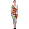 Strawberries Berry Strawberry Leaves Sleeveless Pencil Dress View1