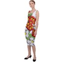 Strawberries Berry Strawberry Leaves Sleeveless Pencil Dress View2