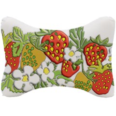 Strawberries Berry Strawberry Leaves Seat Head Rest Cushion by Wegoenart