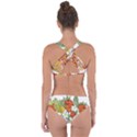 Strawberries Berry Strawberry Leaves Criss Cross Bikini Set View2