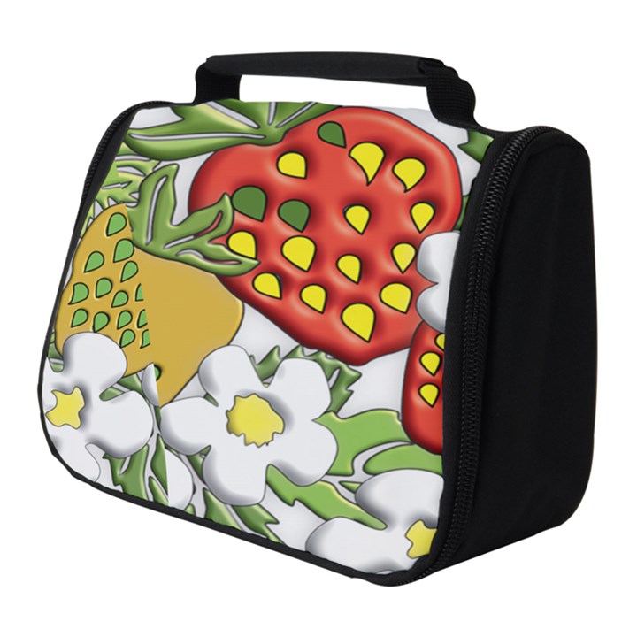 Strawberries Berry Strawberry Leaves Full Print Travel Pouch (Small)