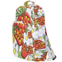 Strawberries Berry Strawberry Leaves Double Compartment Backpack View1